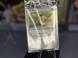 SWIRL 🌀Eevee 133/165 Pokemon Holiday Calendar Stamp Snowflake, SEALED PROMO - Image 1