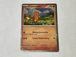 Charmander Cosmo Holo 004/165 (Charizard ex Super Premium Collection) Pokemon NM - Image 1