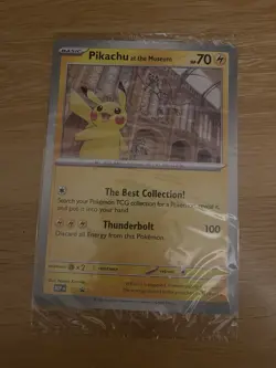 Pikachu At The Museum JUMBO Promo card - Sealed - Pokemon TCG - Image 1