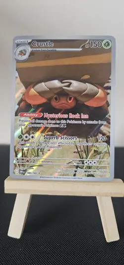 Pokemon TCG | Crustle 186/182 Illustration Rare | S&V 10 Destined Rivals | NM - Image 1