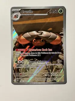 Pokemon TCG - Crustle - Destined Rivals 186/182 Illustration Rare Full Art Holo - Image 1