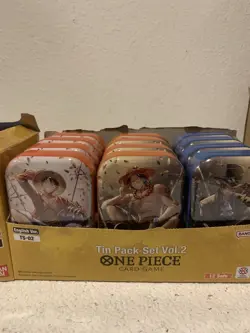 BANDA ONE PIECE TIN PACK SET VOLUME 2 LOT (2) ENGLISH VERSION TS-02 OP-13 🔥🔥🔥 - Image 2