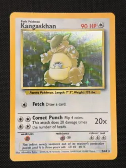 Pokemon TCG - KANGASKHAN - NO SET SYMBOL - 21/64 - HOLO RARE - JUNGLE - Image 1
