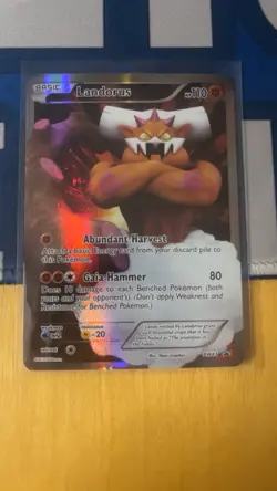 Pokemon TCG Landorus BW43 Promo Card 2011 Full Art - Image 1