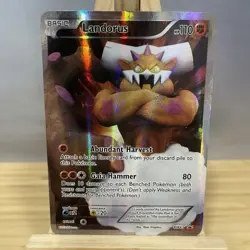 Pokemon TCG Landorus BW43 2012 Black & White Black Star Promo Holo HP Damage - Image 1