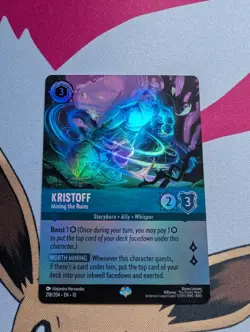 Disney Lorcana Kristoff Mining The Ruins Epic Foil Card 218/204 whispers - Image 1