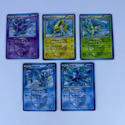Pokemon Plasma Freeze Eeveelutions Lot Espeon Leafeon Glaceon Vaporeon Jolteon - Image 1