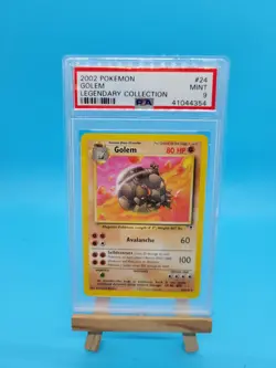 2002 POKEMON LEGENDARY COLLECTION #24/110 GOLEM RARE PSA 9 - Image 1