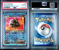 2002 POKEMON LEGENDARY COLLECTION #24 GOLEM-REVERSE FOIL PSA 8 POP 215 24/110 - Image 3