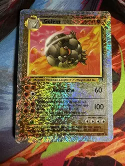 Golem Reverse Foil Pokemon Legendary Collection #24 2002 - Image 1