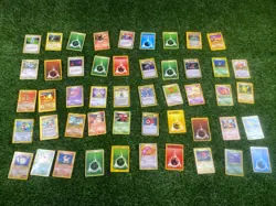 Lot Of 49 Pokemon TCG Base Set Cards /64 Trainer Energy More - Image 1