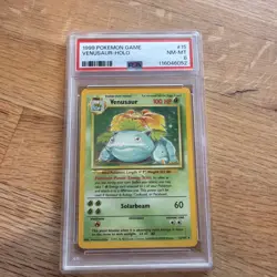 1999 Pokemon Base Set Venusaur Holo 15/102 PSA 8 Near Mint - Mint - Image 1