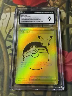 Pokemon Sword And Shield Celebrations Poke Ball Black Star Promo #SWSH146 - Image 1