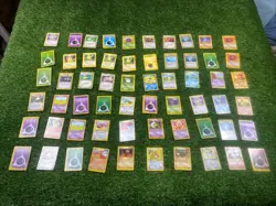 Lot Of 60 Pokemon TCG Base Set Cards /64 Trainer Energy More - Image 1