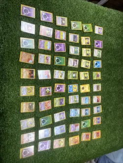 Lot Of 60 Pokemon TCG Base Set Cards /64 Trainer Energy More - Image 2