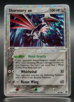 Pokemon Skarmory ex 98/108 EX Power Keepers Ultra Rare Holo LP/NM - Image 1