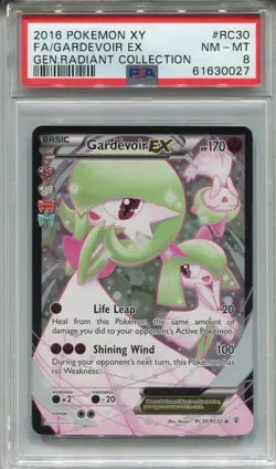Pokemon X & Y Generations Radiant Collection RC30 Gardevoir Ex PSA 8 - Image 1