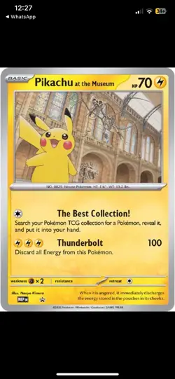 PRE ORDER: Pokemon x Natural History Museum PROMO Pikachu read description! - Image 1