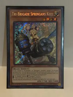 Yu-Gi-Oh! Tri-Brigade Springans Kitt Secret Rare 1st Ed BPRO-EN025 - Image 1