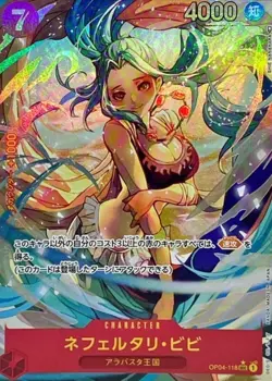 Nefeltari Vivi OP04-118 Parallel (SEC) Kingdoms of Intrigue ONE PIECE Card Japan - Image 1