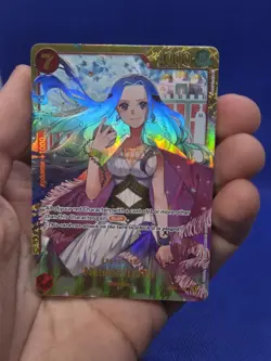 One Piece Kingdoms of Intrigue Nefeltari Vivi OP04-118 Secret Rare SEC NM - Image 2