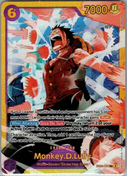 Monkey.D.Luffy EB02-061 SEC English Anime 25th Collection - One Piece Card - NM - Image 1