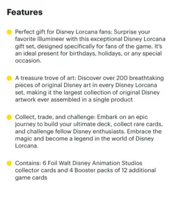 Disney Lorcana RISE OF THE FLOODBORN GIFT SET D100 Collectors Edition Limited ✅ - Image 4