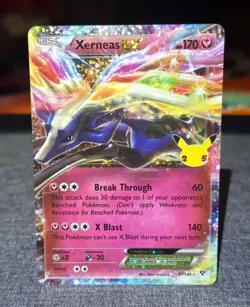 Xerneas EX 97/146 Celebrations: Classic Collection Pokemon Card NM - Image 1
