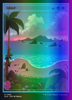 MTG Magic the Gathering Island (1469/3027) Secret Lair Drop Series LP FOIL - Image 1