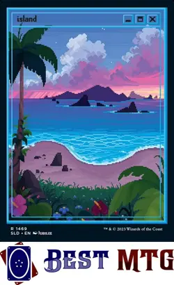 Magic The Gathering MTG Island (2023) 1469 Foil NM Secret Lair Drop - Image 1