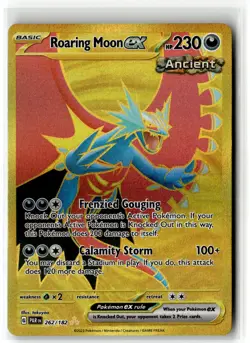 Roaring Moon ex ⭐ 262/182 Holo Hyper Rare Paradox Rift 2023 Pokemon NM - Image 1