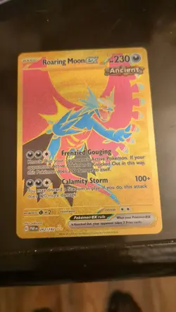 Roaring Moon EX 262/182 Sv04: Paradox Rift Holo Hyper Rare Near Mint Condition - Image 1