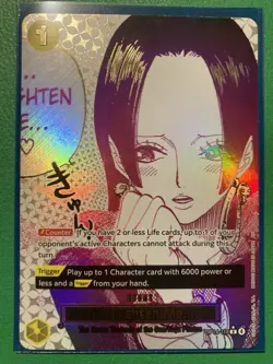 You'll Frighten Me... (Alternate Art) OP14-118 The Azure Sea's Seven Foil - Image 1