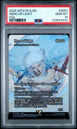 4532 Hero of Light 2025 MTG Final Fantasy FCA #0001 Foil PSA 10 - Image 1