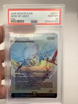 POP 25! PSA 10 - Hero of Light Card #0001 Magic Final Fantasy - Image 1
