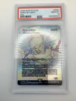 POP 25! PSA 10 - Hero of Light Card #0001 Magic Final Fantasy - Image 2