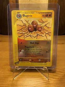 Pokemon TCG Dugtrio Expedition Base Set Reverse Holo Rare Card 44/165 - Image 2