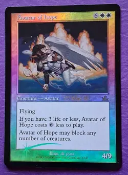 MTG Avatar of Hope FOIL 27 May 2000 - Pre-Release Promo - PreModern Rare NM - Image 1
