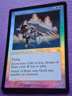 MTG Avatar of Hope FOIL 27 May 2000 - Pre-Release Promo - PreModern Rare NM - Image 2