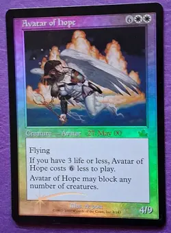MTG Avatar of Hope FOIL 27 May 2000 - Pre-Release Promo - PreModern Rare NM - Image 3