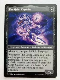 x1 Throne of the Grim Captain The Grim Captain LCI MTG 266 RARE NM - Image 2