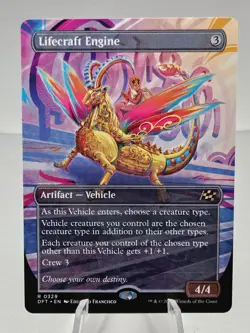 x1 Lifecraft Engine - Foil - Borderless R MTG Aetherdrift M/NM, English - Image 1