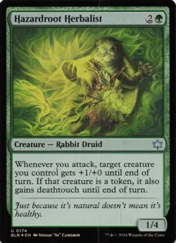 Hazardroot Herbalist U Bloomburrow 174 NM Foil - Image 1