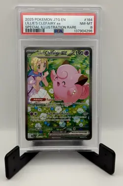 Lillie’s Clefairy ex 184/159 - PSA 8 - Journey Together - Special Illustration - Image 1