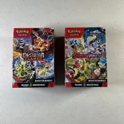 Pokemon TCG: Scarlet & Violet & Obsidian Flames Booster Bundle Set 12 Packs New - Image 1