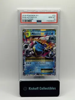 PSA 10 M Blastoise EX 22/108 Pokemon XY Evolutions 2016 - Image 1