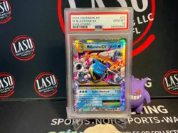 2016 POKEMON XY EVOLUTIONS #22 M BLASTOISE EX PSA 10 - Image 1