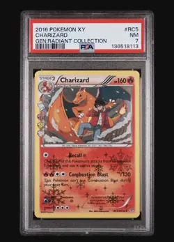2016 POKEMON XY GENERATIONS RADIANT COLLECTION #RC5 CHARIZARD PSA 7 - Image 1