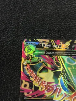 B6 Pokemon M Rayquaza EX Holo Ultra Rare TCG Card Roaring Skies 105/108 LP - Image 2