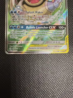 Blastoise & Piplup GX (Alternate Full Art) 215/236 Sm-Cosmic Eclipse Holo - Image 3